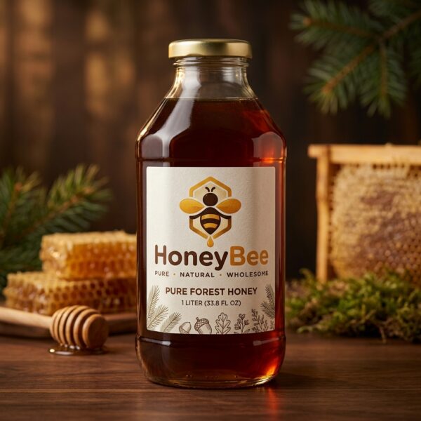 Mật ong rừng HoneyBee chai 1 lít