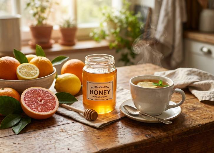 Mật ong và Vitamin C - bộ đôi tăng cường miễn dịch mùa lạnh