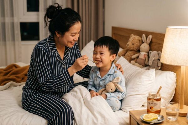 Mật ong và mẹo trị ho cho trẻ – hướng dẫn an toàn từ bác sĩ